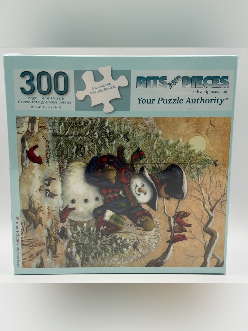 Bits And Pieces 300 Piece Puzzle - Winter Friends Large Piece Puzzle- Brand New